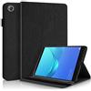 Aswant Cover Huawei Mediapad M5/M5 Pro Custodia in pelle PU Portafoglio Custodia a Libro con Porta Penna Custodia Tablet per Huawei Mediapad M5 / M5 Pro 10.8 Pollice Albero in Rilievo - Nero