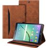 Auslbin Custodia per Samsung Galaxy Tab S2 9.7 Pollice (SM-T810/T815/T815/T819) Pelle PU Cover Tablet Case con Supporto Funzione (Marrone)