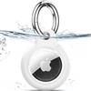 TNSNK Custodia per AirTag Portachiavi, White | Impermeabile, chiusura girevole, antigraffio e antiurto, senza perdita di segnale. Per bici e animali. Materiale: PC+TPU.