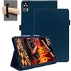 daunke Custodia magnetica per tablet Headwolf FPad7 8 pollici, resistente agli urti, con slot per penna, impermeabile, anti-graffio, supporto multi-angolo, con cinturino da polso, sottile e resistente, blu