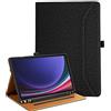 Vakarey Cover per Samsung Galaxy Tab S10 Fe con Portapenne Antiurto Custodia Tablet per Samsung Tab S10 Lite 5G,Nero