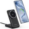 Elecdov Supporto Magnetico di Ricarica Wireless 25W per iPhone 17/16/15/14/13 e Samsung Galaxy S26 Ultra/S25/S24- Stazione di Ricarica Rapida con Adattatore