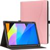 GOZOPO Custodia Universale per Tablet 10,1 Pollici/TECLAST P33/ M50T | Multi-angolo Supporto Folio Cover per Laptok/ WOREGOO/ Whitedeer/Android Tablet 10 Pollici/9,6-11 Pollici Tablet (Q-rosa)