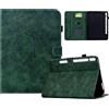 Vaitasy Custodia per Samsung Galaxy Tab S8/S7 11 SM-X700/X706/T870/T875 | Fiore di prugna Magnetico Folio Pelle PU con Supporto Funzione Cover per Galaxy Tab S7 Custodia - Verde