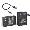 LP EN-EL14 / EN-EL14a - Confezione da 2 batterie da 1600 mAh con cavo di ricarica rapida USB-C, ricambio per Nikon D3100, D3200, D3300, D3400, D3500, D5100, D5200, D5300, D5500, D5600, P71000 , P7700