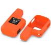 QJONSIU Cover Compatibile con Garmin inReach Mini 2, Antichoc Protettiva in Morbido Silicone Case, Portabile, Antigraffi-Arancione