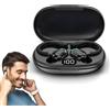 DOMIKIT Auricolari senza fili Bluetooth 5.2 - universali, giro orecchio 360°, microfono integrato, 20 ore, batteria 70 mAh, caricatore Type-C 300 mAh, audio 8D stereo, ricarica ultra veloce (nero)