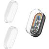 Generic 2 custodie compatibili con Xiaomi Smart Band 10 pellicola protettiva protettiva protettiva in TPU flessibile, antigraffio, cover protettiva per Xiaomi Mi Band 10 (trasparente + trasparente)