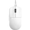 Pulsar Gaming Gears X2 Mouse Gaming Cablato, Media, Bianco | Ultraleggero, Simmetrico, Lati piatti, Gobba posteriore media, Presa Fingertip/Claw, PAW3395, 26K DPI, Motion Sync