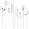 NkwwTe 2Pack Cuffie USB C per iPhone 15 16 17 Pro Max iPad Plus, Type C con Microfono Hi-Fi Stereo e Controllo Volume Auricolari Con Filo In-Ear Cuffie per Samsung Galaxy S23 S22 S21 S20 A54 Ultra 5G