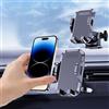 Generic Supporto per telefono 3 in 1 per auto, potente supporto a ventosa per cruscotto auto, parabrezza, per tutti i telefoni iPhone e Android (nero)
