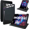 Lemxiee Cover per Lenovo Legion Tab Gen 5 Case per supporto rotante & Slot per penna Custodia in pelle PU + Acrilico trasparente
