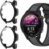 ZoRoll Custodia Compatibile con Garmin Forerunner 255 Music/255, [2 Pezzi] Custodia Protettiva Completa con Pellicola di Vetro, Copertura Completa 9H, durezza PC, con Garmin Forerunner 255 - Nero*2