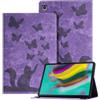 Auslbin Ausblin Goffrato Samsung Tab S5e Cover 2019, Custodia per Tablet in Pelle PU Retrò a Tema Farfalla e Gatto per Samsung Galaxy Tab S5e (2019) 10.5 / T720, Viola