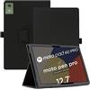 AKNICI Custodia Cover per Motorola moto pad 60 PRO Tablet 12.7 Pollici, Pelle PU Cover Custodia Protettiva con Cinghia di Sicurezza e Magnete e Funzione di Supporto per Motorola moto pad 60 PRO
