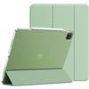 JETech Custodia per iPad Pro 12,9 6ª/5ª Gen (2022/2021), Verde Matcha | Cover Retro Traslucido Sottile, Supporto Tri-Pieghevole, Auto Svegliati/Sonno, Protezione Antiurto Leggera