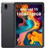 Paaxoo Android Tablet, 10.1 Zoll Android 15 Tablets 18GB(6+12) RAM 128GB ROM 1TB Expand, 1280x800 IPS HD Touchscreen,6000mAh Akku, Bluetooth, Dual Kamera, GMS, WiFi