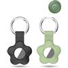 daunke Confezione da 2 custodie in silicone per Motorola Moto Tag Anti-perdita Tracker, per collari di gatti e animali domestici (adatte per zaino, bagagli, bambini, chiavi), antigraffio, nero e verde