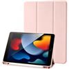 Palkitsee Custodia Cover Compatibile con iPad 9 8 7 Generazione (10.2 Pollici, 2021/2020/2019), Supporta la Carica di Pencil 2nd Gen, Auto Sveglia/Sonno (Rosa)