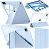 A-BEAUTY Custodia Compatibile con iPad Air 13 Pollici M4/M3/M2 (2026/2025/2024), iPad Pro 12.9 2022/2021/2020/2018 con Portapenne, Chiaro Antiurto, Supporto Pieghevole a Y 6 in 1, Blu Cielo