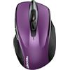 TECKNET Mouse Wireless, BT 5.0/3.0 + 2,4G, Modello A Batterie, Viola | Design Ergonomico, Silenzioso, 6 Pulsanti, 6 Livelli DPI, Autonomia 30 Mesi, per Notebook, PC, Windows/macOS/Android