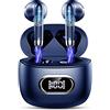 Drsaec Cuffie Bluetooth 5.3, Auricolari Bluetooth HiFi Stereo Cuffie Wireless In Ear con ENC Mics, Cancellazione Rumore Cuffiette Senza Fili Sport IP7 Impermeabili, Auricolare Wireless LED 42H Blu