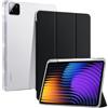 CiimWaa Custodia per Xiaomi Pad 8/7 / 8 Pro/ 7 Pro/Xiaomi Poco Pad X1 11.2 pollici, Ultra Sottile con Cover Leggero Supporto Leggero PU Case, Auto Sleep/Wake Protettiva Smart Cover, Nero