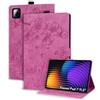 Succtopy Custodia per Xiaomi Pad 7/Pad 7 Pro 11.2 Pollici 2025 Cover Protettiva con Funzione di Supporto Custodia in Pelle PU con Portapenne Rosso Rosa