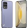 Longstong Custodia Adatta per Xiaomi MI 10 Lite (6.57), Cover in pelle metallica serie CODE - Viola chiaro