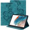BOLELAW Custodia per iPad mini 5/iPad mini 4a generazione da 7,9 pollici, in pelle PU, antiurto, con portapenne, scomparti per carte di credito e funzione di supporto, verde