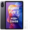 XIAOMI Redmi Pad 2,Tablet 4 GB + 256 GB WiFi,display da 11 pollici 2.5K nitidissimo,processore avanzato Helio G100-Ultra, batteria capiente da 9000 mAh,versione WiFi,Grigio,con caricatore da 33 W