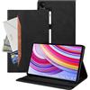 Auslbin Custodia compatibile con Xiaomi Redmi Pad Pro 12.1 2024 Cover, Tablet in Pelle PU Adatto per Xiaomi Poco Pad, Stile Classico in Pelle, Nero