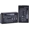 PowerTrust Confezione da 2 batterie ricaricabili EN-EL20 EN-EL20a per Nikon Coolpix P950, P1000, Coolpix A, 1 V3, 1 AW1, 1 J3, 1 J2, 1 J1