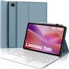 IVEOPPE Cover Tastiera per Lenovo Tab 10.1 FHD 10.1 Pollici 2025 TB-311FU/TB-311XU | Keyboard Touchpad Italiano QWERTY, Senza Fili Bluetooth Staccabile Custodia Trackpad Tastiera per Lenovo Tab 10.1, Blu Grigio