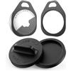 Magtame 2 Portachiavi AirTag in Alluminio con Apritore in Silicone, Nero | Portachiavi in alluminio, design leggero; apritore in silicone per apertura precisa, per AirTag 2ª Gen 2026 e 1ª Gen 2021