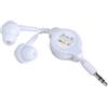 HUANGING Auricolari in-ear con cavo retrattile con isolamento acustico, auricolari da 3,5 mm per smartphone e musica