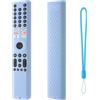 Hi Color Custodia in silicone per telecomando Xiaomi A Pro TV (2026), antiscivolo, antiurto, con cordino, custodia protettiva (blu fosforescente)