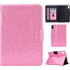 Generico DayQiQiPu Cover per Xiaomi Redmi Pad 2 (25040RP0AG) 11,0 Pollici Leggera Custodia Motivo Glitterato Custodie con Supporto Caso Ribaltabile Portafoglio e Auto Sleep/Wake, Rosa