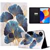 LSPCASA Protettiva Cover Compatibile Con Xiaomi Redmi Pad SE 4G 8.7 Pollici PU Materiale Cover Redmi Pad SE 8.7 Con Slot Per Carte TPU Custodia, Foglia