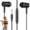 Generic Auricolari in-ear con cavo da 3,5 mm, con microfono e suono puro, auricolari cablati con bassi forti e isolamento acustico, auricolari da 3,5 mm per tablet, MP3, dispositivi