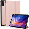 EasyAcc Custodia Cover Compatibile con Xiaomi Redmi Pad 2 11 Pollici | Ultra Sottile con Cover Leggero Supporto in Pelle PU Case, Oro Rosa