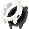 TINGYR Cover per Garmin Forerunner 255, Mezza Confezione Morbida in TPU, Resistenza Alle Cadute, Durevole Guarda Custodia Protettiva per Garmin Forerunner 255.(Bianco avorio)