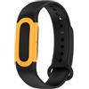 GIOPUEY Cinturini Compatibile con Google Fitbit Air, Morbido Silicone Cinturino [Resistente all'Usura] [Traspirante] - Black/Yellow