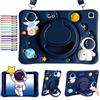 A-BEAUTY Custodia Compatibile con Samsung Galaxy Tab A7 Lite 8,7 Pollici (SM-T220 /T225 /T227), Cover Antiurto con Supporto Impugnatura Girevole a 360°, Tracolla
