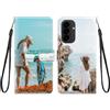 KARTXITAI Personalizzata Cover Compatibile con Samsung Galaxy A27 5G,con la Tua Foto,Immagine,Testo Flip Caso PU Pelle TPU Silicone Portafoglio Magnetica in Libro Slot Schede Custodia