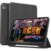 ZOPSGYU Custodia per iPad Air 11 M4/M3/M2 (2026/2025/2024), iPad Air 5/4a generazione (2022/2020) 10,9 pollici, con portapenne, tablet sottile con retro morbido TPU, Auto Sleep/Wake, nero