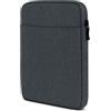 moex Custodia per tablet Samsung Galaxy Tab Active5 con cerniera e scomparto per accessori, in nylon tessuto morbido imbottito, custodia protettiva minimalista Dash Case, antracite