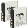 vhbw 2x batteria sostituisce Praktica PAC-0040 per fotocamera (950mAh, 3,6V, Li-Ion)