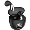 Generic Auricolare Bluetooth 5.3 senza fili Touch Control 1A16qY-08 (nero)
