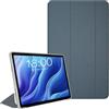 AKNICI Custodia Cover per TECLAST T60 Tablet 12 Pollici Android 13, Custodia PU Pelle Ultra Sottile Leggero in Tri-Fold con Auto Svegliati/Sonno Retro in Morbido TPU per TECLAST T60, Grigio